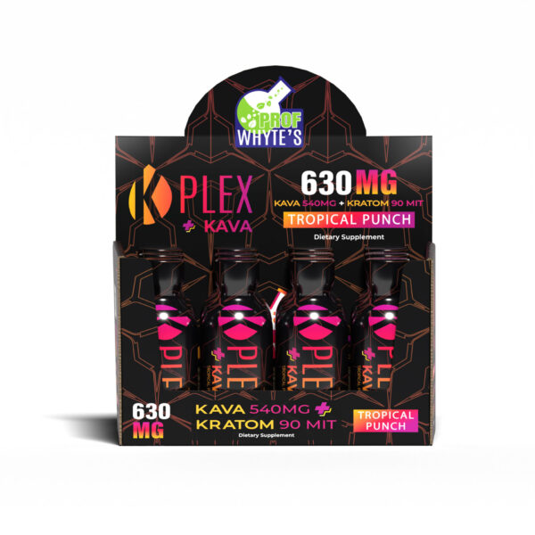K-Plex Kava Tropical Punch Flavor Kratom Shot Box