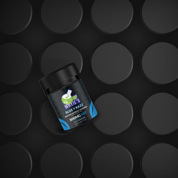 Professor Whyte's Kratom Blue Razz Gummies View 3