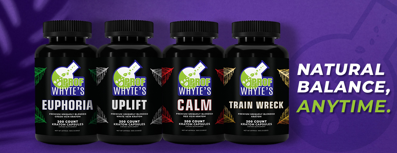 Professor Whyte's Kratom Capsules Carousel Banner
